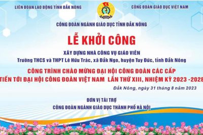 Khởi công xây dựng nhà công vụ giáo viên